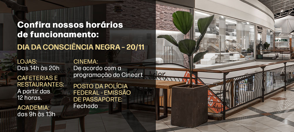 Horários de funcionamento feriados