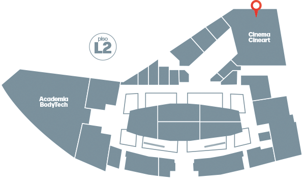 Localização da loja Cineart